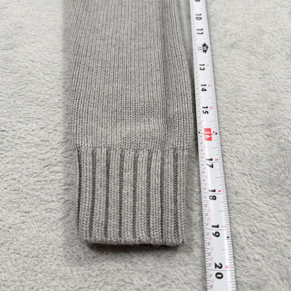 Polo Ralph Lauren Quarter Zip Sweater Boys M 10-12 Gray Cotton Ribbed  Preppy - Picture 7 of 7
